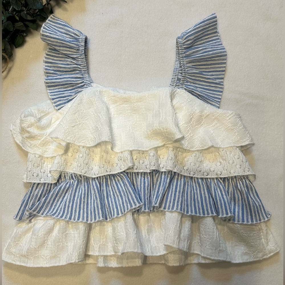 NWOT Mayoral: Girls Ruffle Layers Top size 8 - Picture 8 of 12